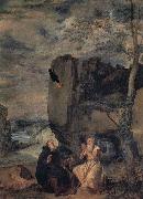Diego Velazquez St.Anthony Abbot and St.Paul the Hermit oil painting artist